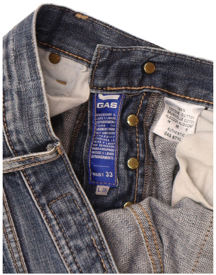 Jeans dritti da uomo Gas W33 L34 cotone blu