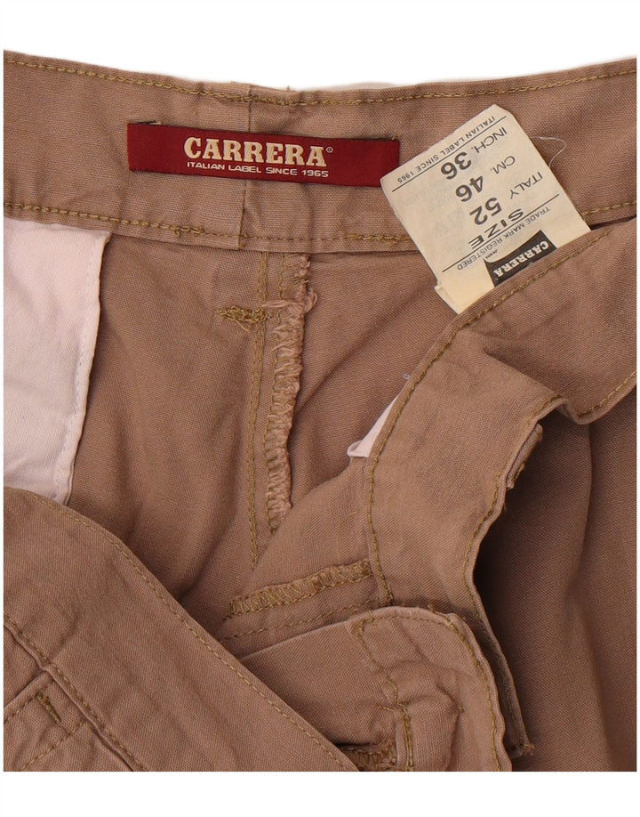 Pantaloncini chino da uomo Carrera W36 grandi in cotone beige