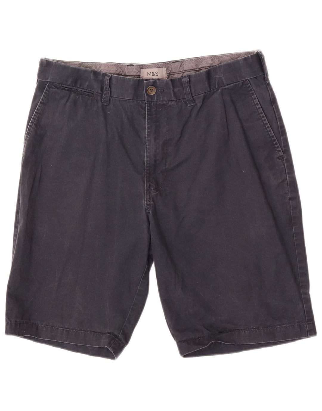 Pantaloncini chino da uomo Marks & Spencer W34 grandi in cotone blu navy
