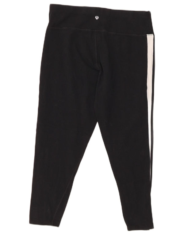 Leggings Capri da donna Marks & Spencer UK 14 grande cotone a righe nere