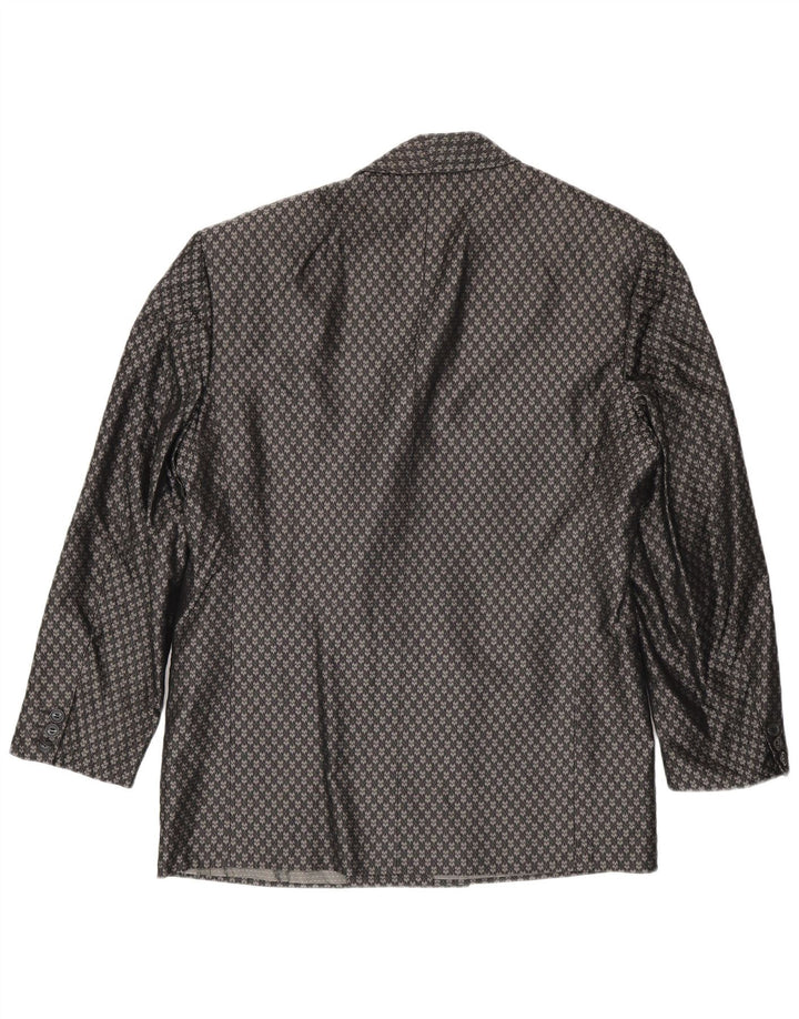 Giacca blazer doppiopetto da uomo Pal Zileri IT 48 Grigio medio geometrico