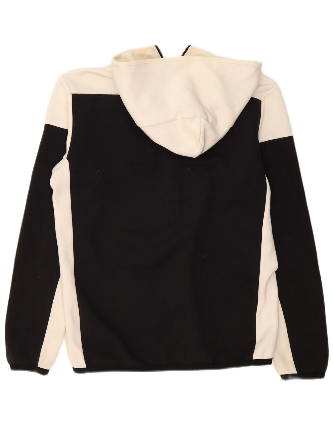 Giacca sportiva da uomo con cappuccio ADIDAS, poliestere color block medio nero