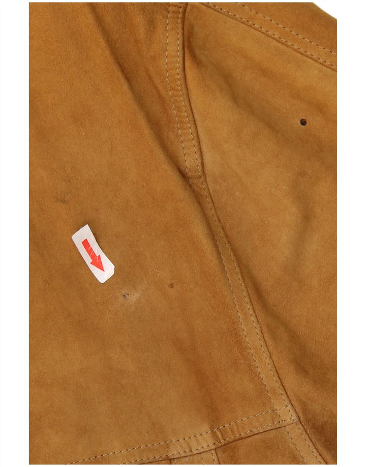 ASGARD Mens Suede Overcoat UK 42 XL Brown