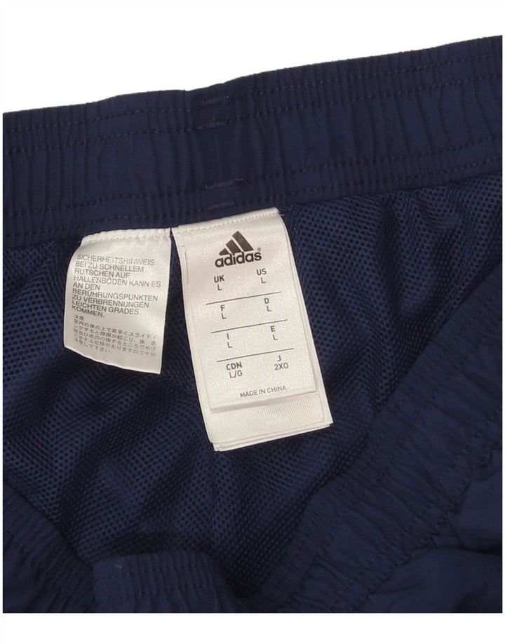 Pantaloni da tuta da uomo Adidas Joggers grandi in poliestere blu navy