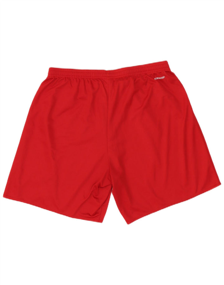 Pantaloncini sportivi ADIDAS Aeroready da uomo, grandi, in poliestere rosso