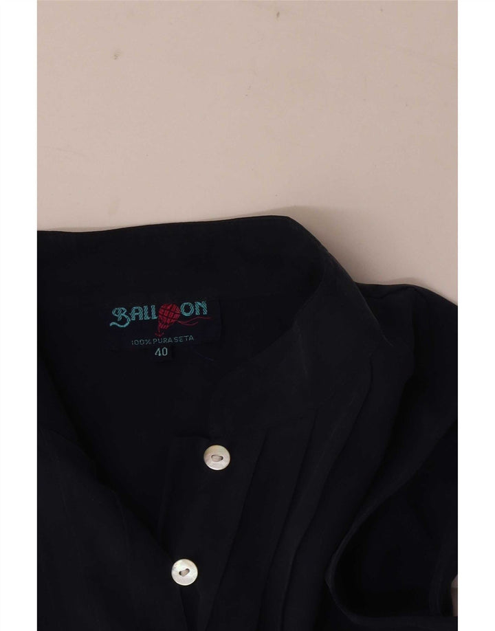 Camicetta senza maniche corta da donna Balloon EU 40 Seta blu navy media