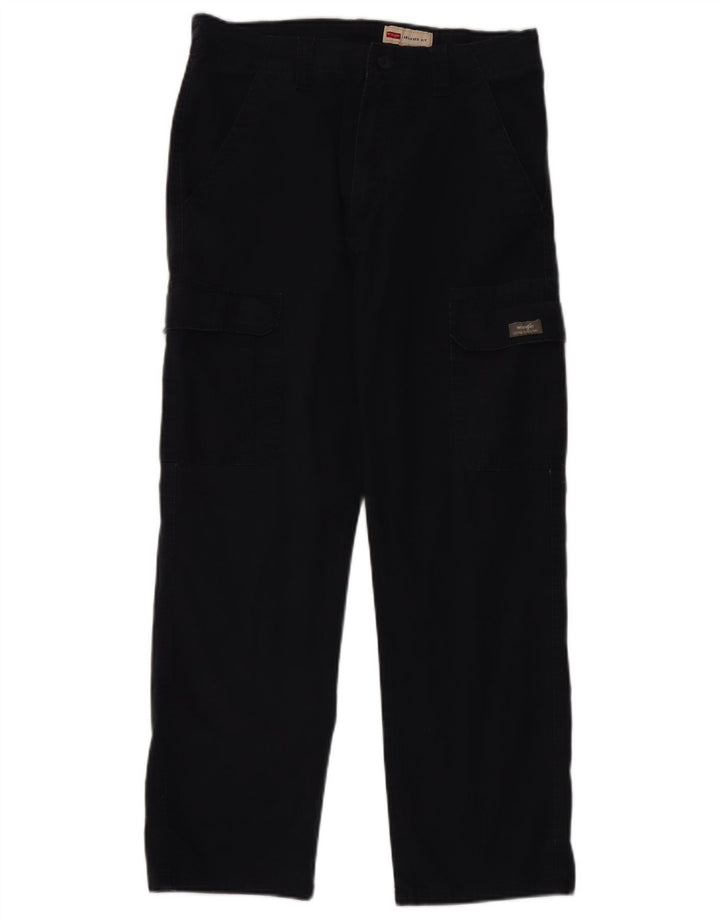 Pantaloni cargo da uomo dalla vestibilità comoda WRANGLER W32 L32 cotone blu navy