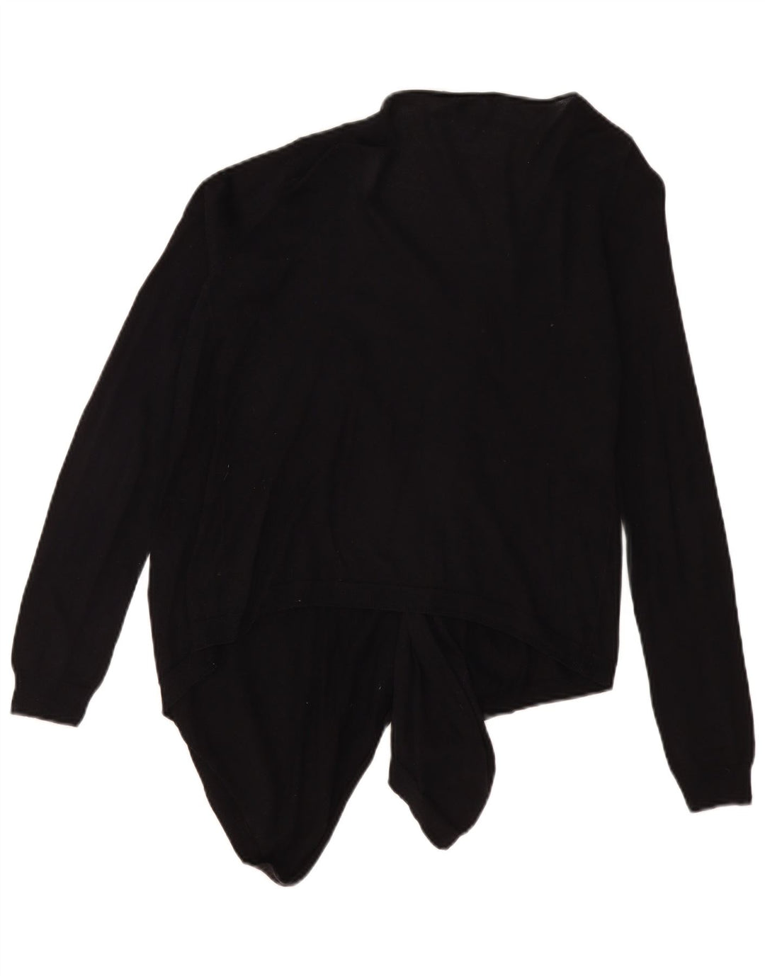 Maglione cardigan aperto da donna Massimo Dutti UK 10 piccolo cotone nero