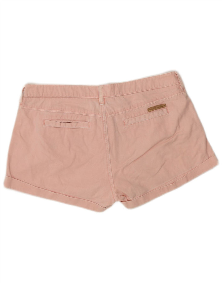 Pantaloncini chino GUESS da donna a vita bassa W28 cotone rosa medio