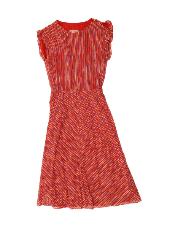 BETTY BARCLAY Womens A-Line Dress UK 12 Medium Red Striped