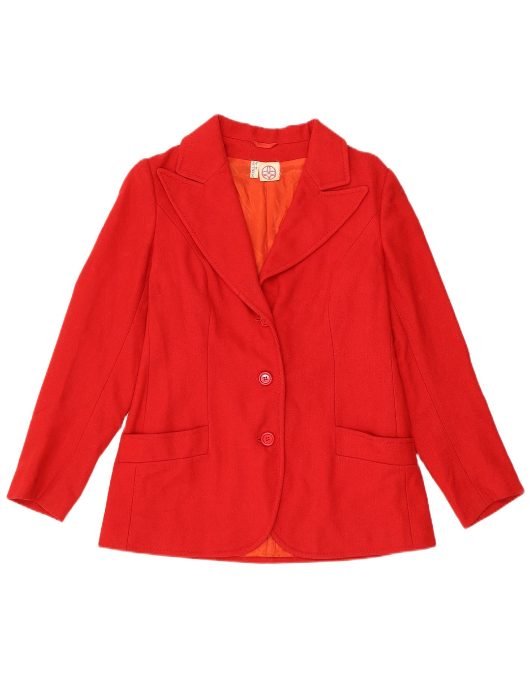 Giacca blazer vintage da donna a 3 bottoni IT 44 rosso medio classico