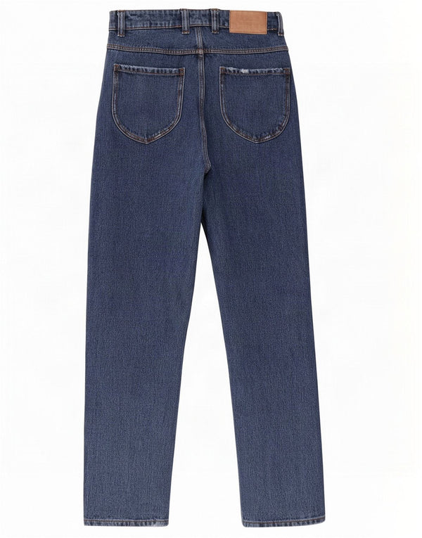 Jeans Zara da donna Trafaluc a vita alta effetto consumato EU 36 XS W26 L29 Blu