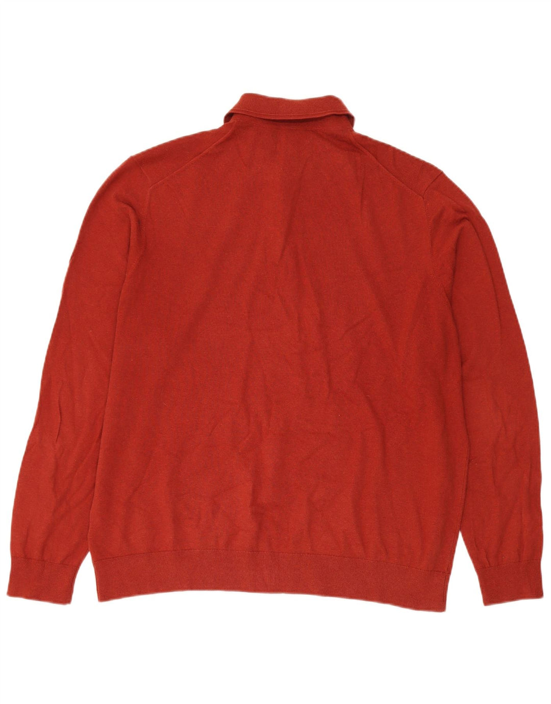 Maglione da uomo Marks & Spencer con collo alto XL in cotone rosso