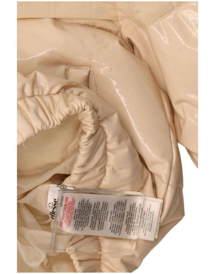 Giacca imbottita oversize con cappuccio oversize da donna Ellesse UK 8 Small Beige