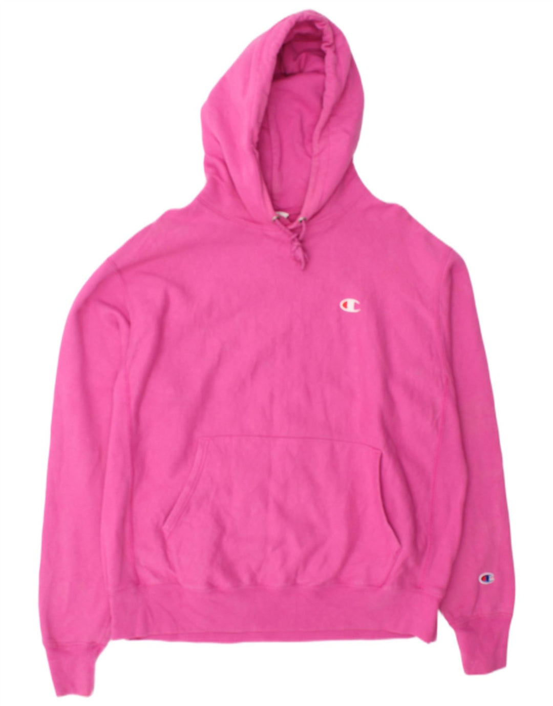 Maglione con cappuccio da uomo Champion grande in cotone rosa