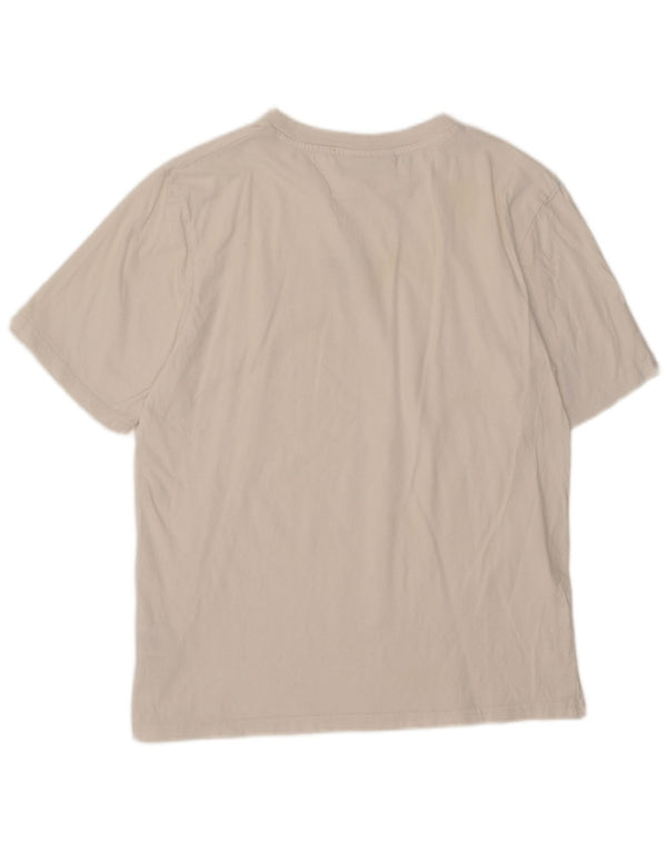 T-shirt Fila da uomo Top in cotone bianco medio