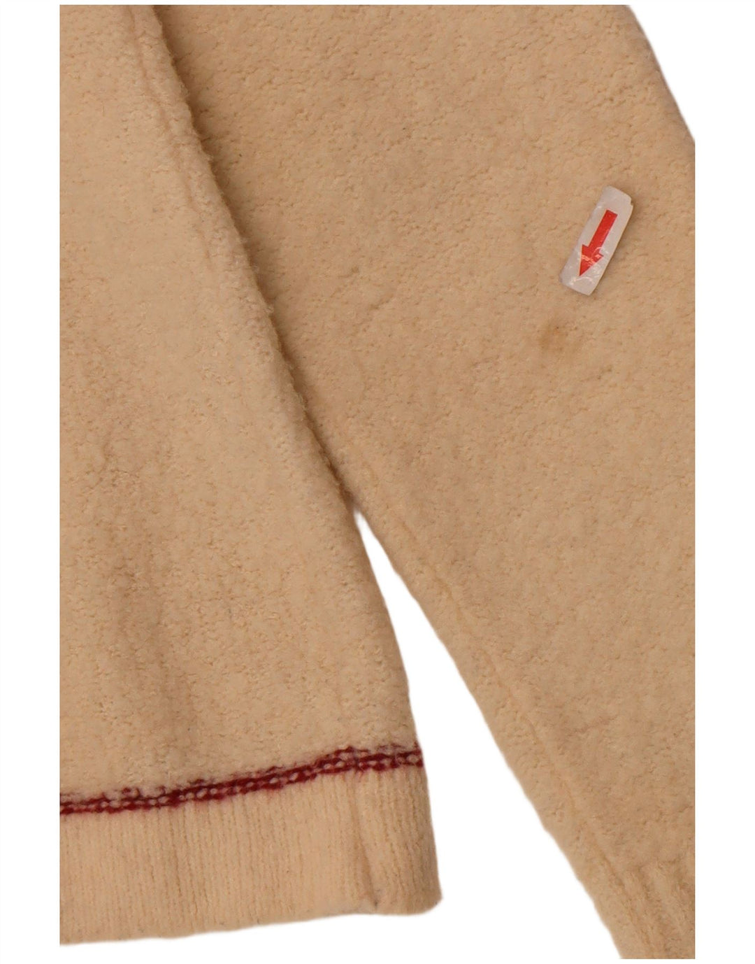 Maglione cardigan da donna Murphy & Nye UK 14 Blocco colore bianco sporco medio