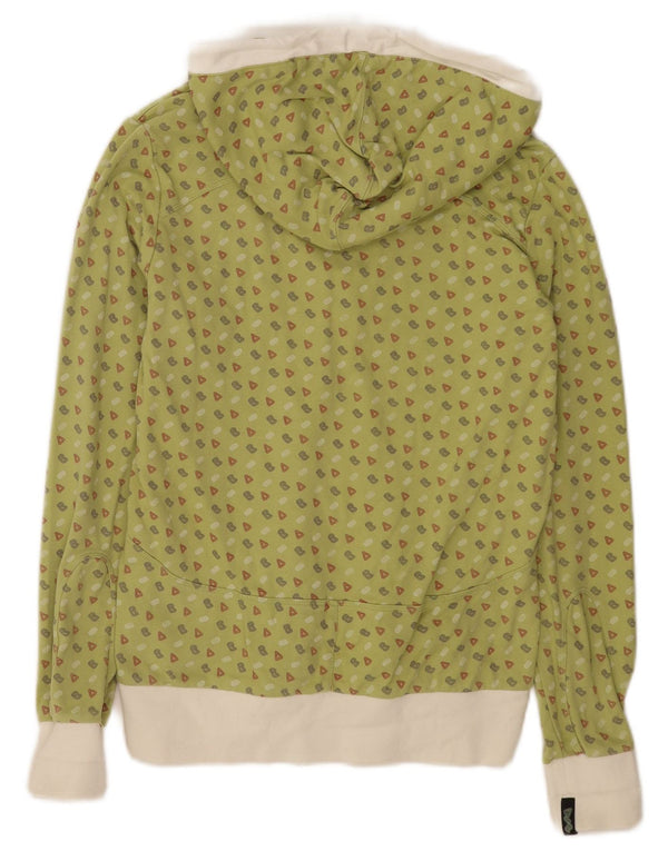Felpa con cappuccio grafica da donna Nike UK 10/12 Sport in cotone verde medio