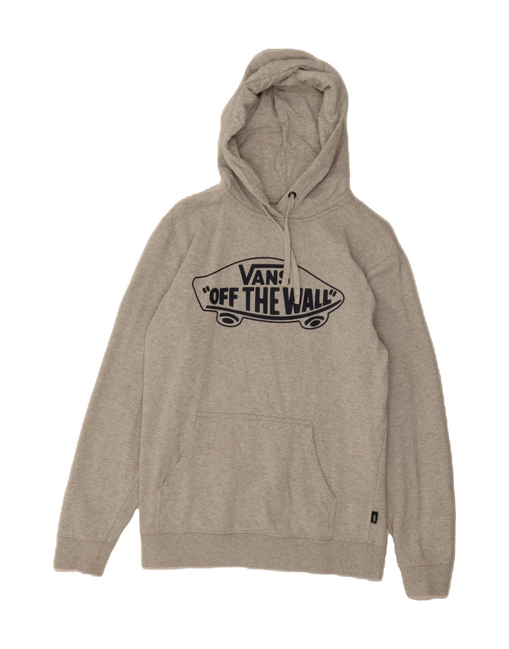 VANS Mens Graphic Hoodie Jumper XS Grey Cotton Vintage Vans and Second-Hand Vans from Messina Hembry 