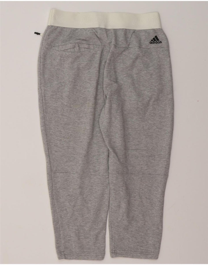 Pantaloni da tuta con grafica ADIDAS da donna Joggers UK 8/10 Small Grigio