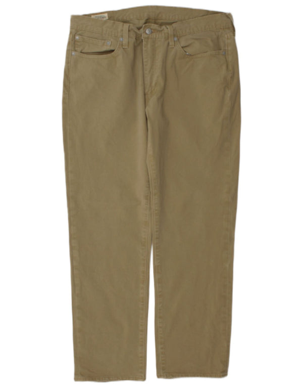 Levi's Uomo 514 Pantaloni casual dritti W34 L30 Cotone kaki