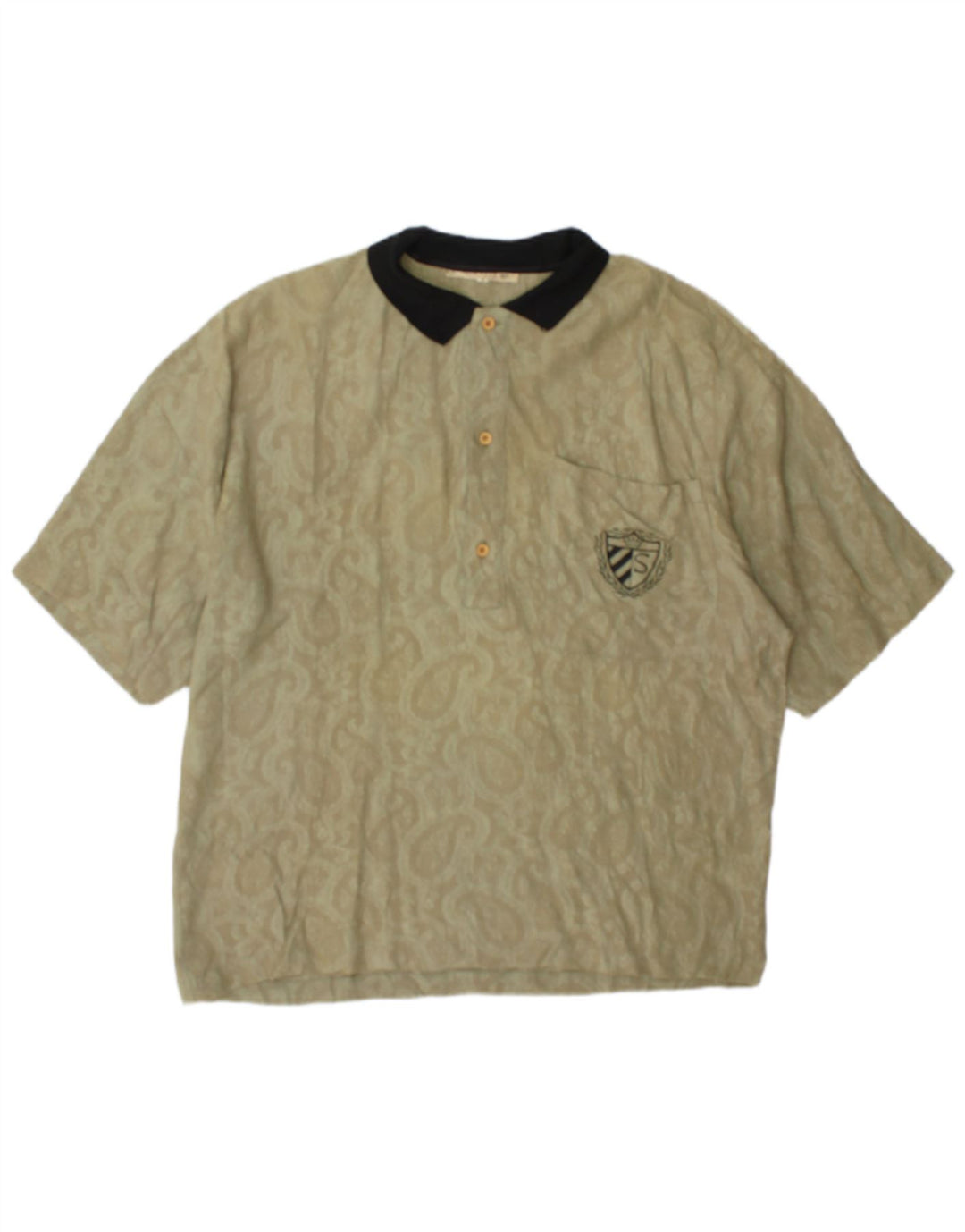 Polo da uomo Silenzio piccola kaki Paisley