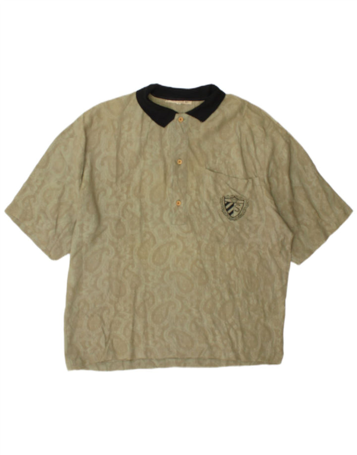 Polo da uomo Silenzio piccola kaki Paisley