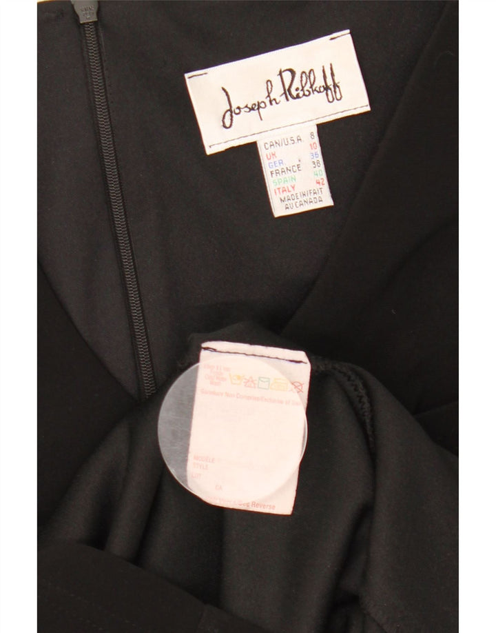 Abito a trapezio da donna Joseph Ribkoff UK 10 piccolo poliestere nero