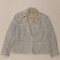 HOBBS Womens 2 Button Blazer Jacket UK 10 Small  Blue Flecked Vintage Hobbs and Second-Hand Hobbs from Messina Hembry 