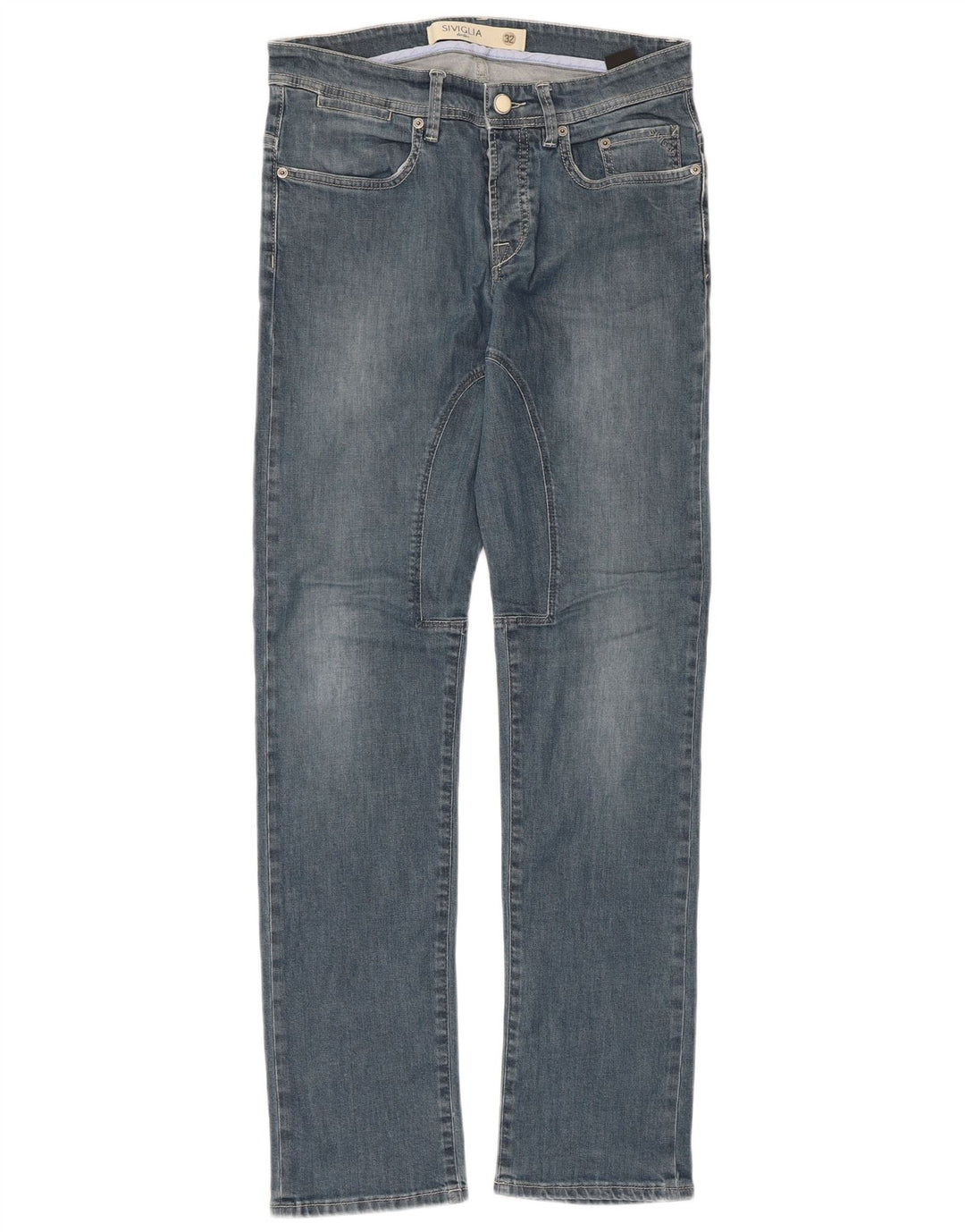 Jeans dritti da uomo SIVIGLIA W32 L32 in cotone blu