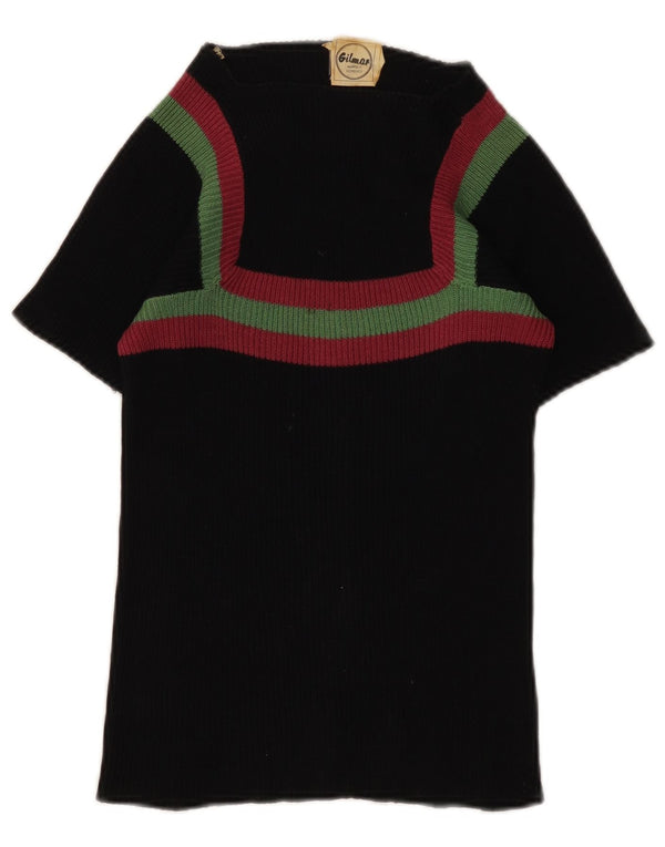 Maglione Gilmar da donna con scollo a barca IT 44 medio a righe nere