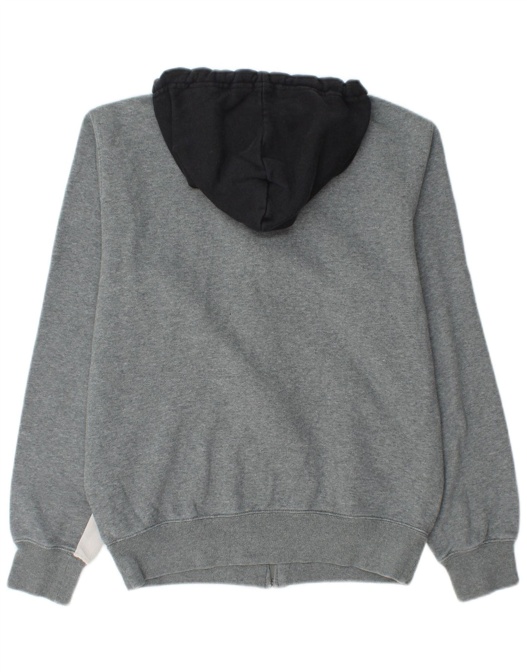 Maglione con cappuccio e zip da uomo Champion in cotone color block grigio medio