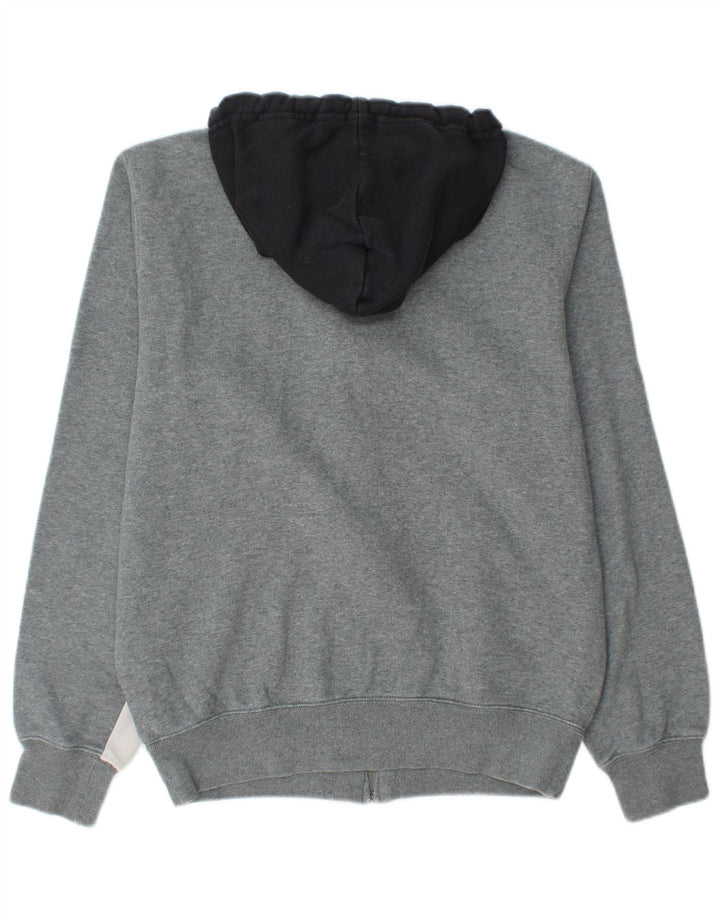 Maglione con cappuccio e zip da uomo Champion in cotone color block grigio medio