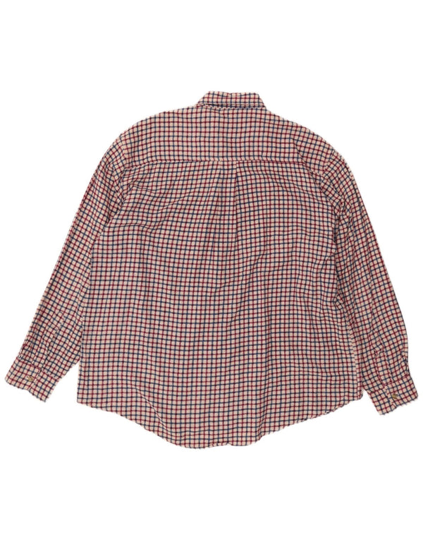 Camicia in flanella da uomo VINTAGE 2XL in cotone a quadri rossi
