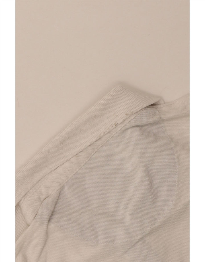 Polo WRANGLER da uomo vestibilità regolare in cotone bianco medio
