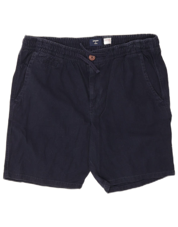 Pantaloncini chino da uomo Superdry Large W36 in cotone blu navy