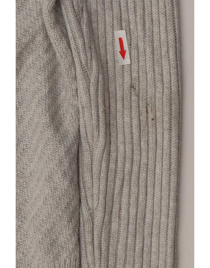 Maglione cardigan aperto lungo da donna Marks & Spencer UK 10 piccolo grigio