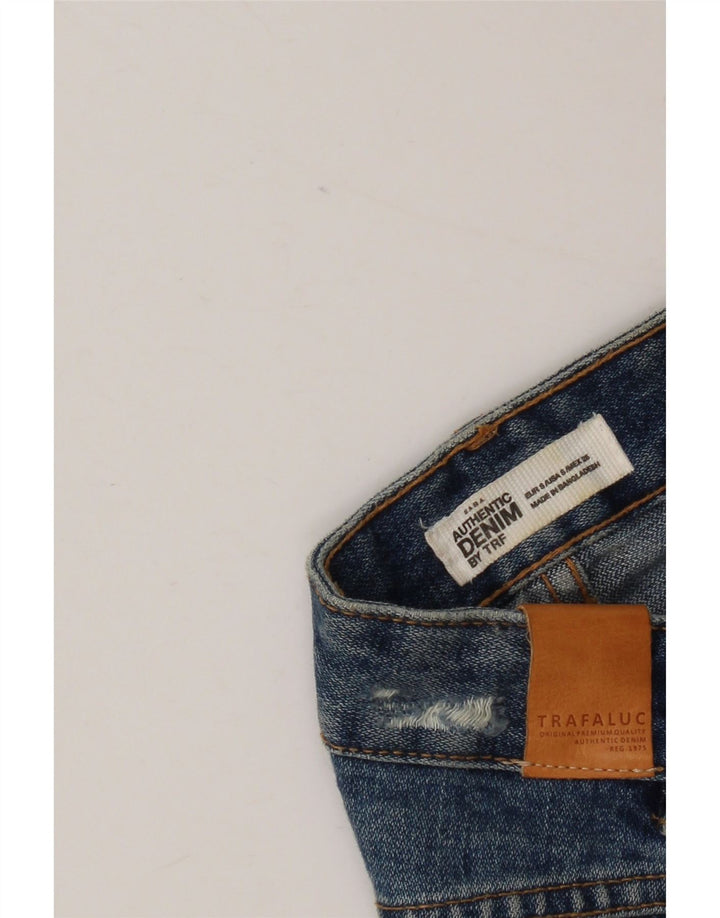 Minigonna di jeans Zara da donna piccola W26 blu