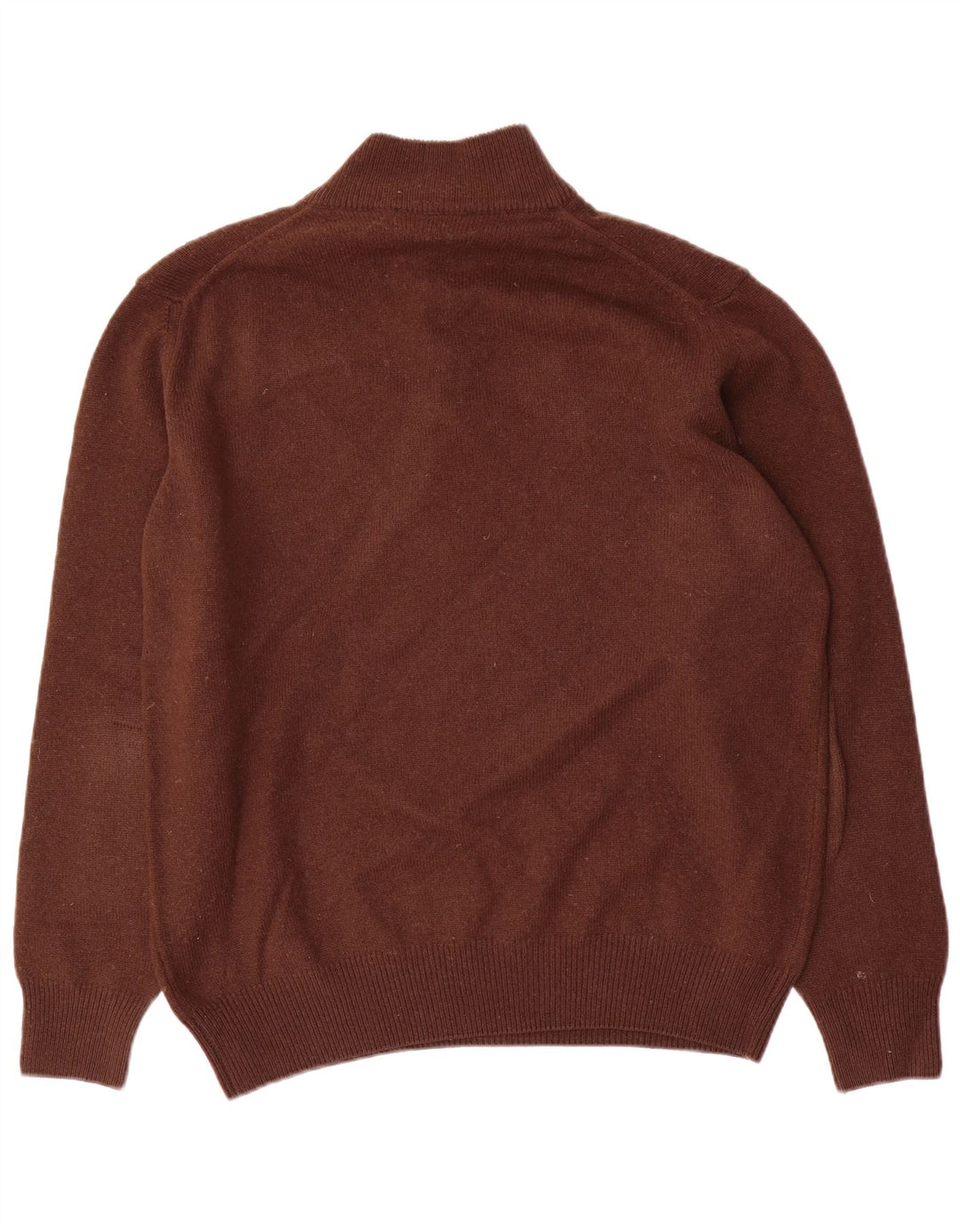 Maglione da uomo Fred Perry con collo a bottoni, grande, in lana marrone