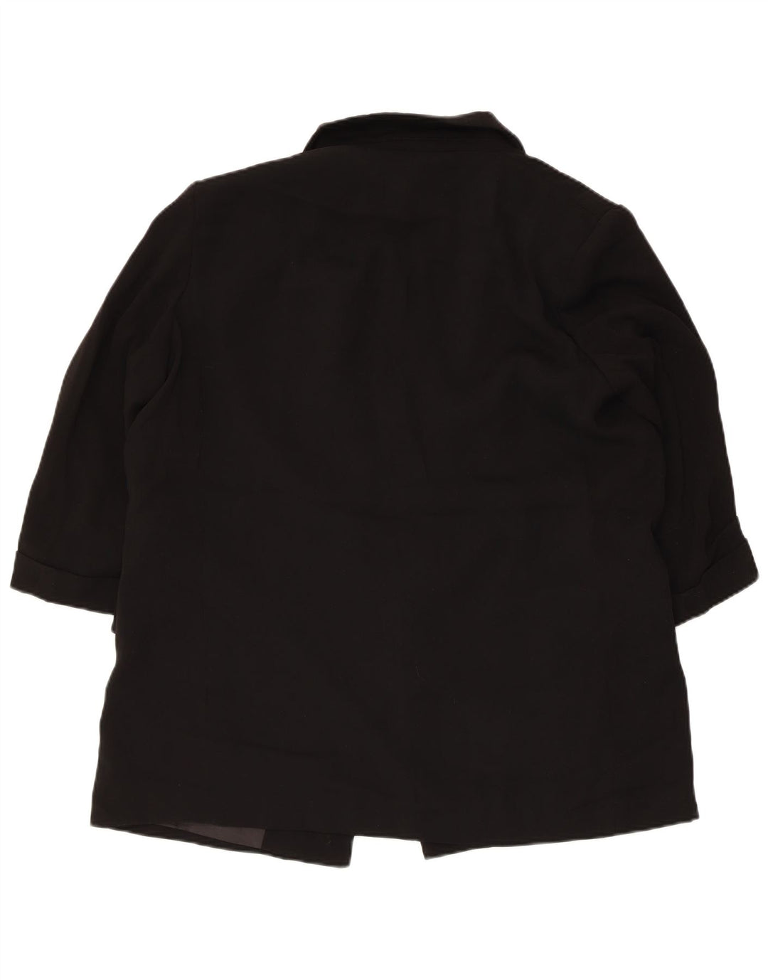 Giacca blazer aperta da donna con maniche a 3/4 Zara UK 18 XL poliestere nero