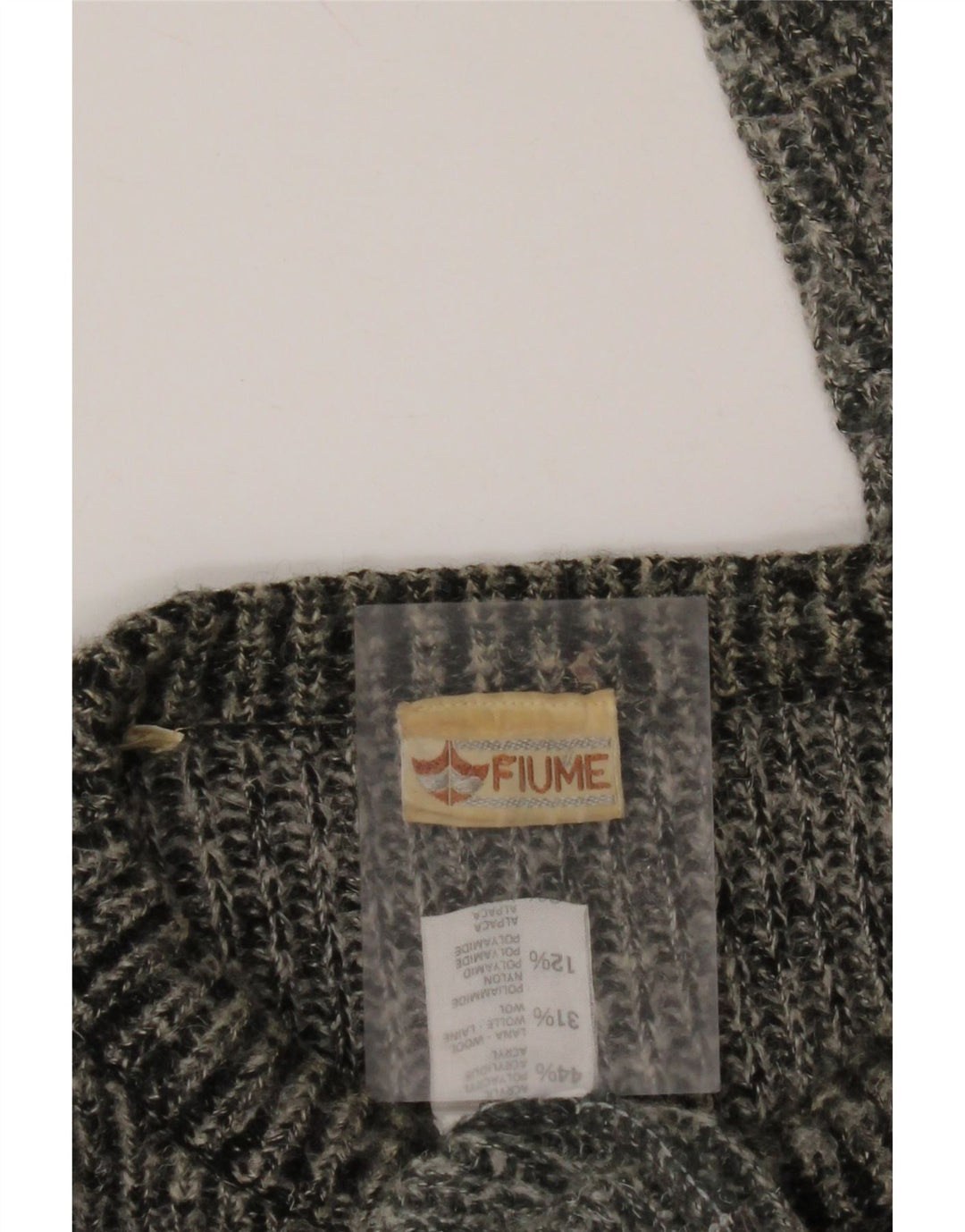 Maglione maglione girocollo da uomo FIUME 2XL Acrilico color block grigio