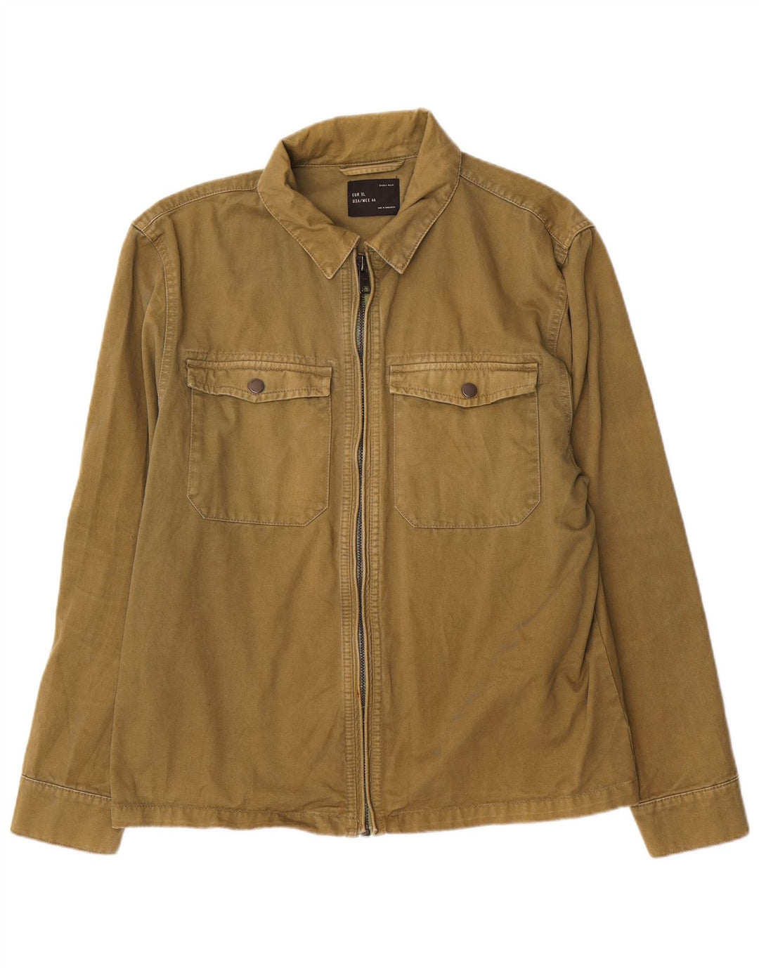 Giubbotto bomber da uomo Zara UK 42 XL cotone verde