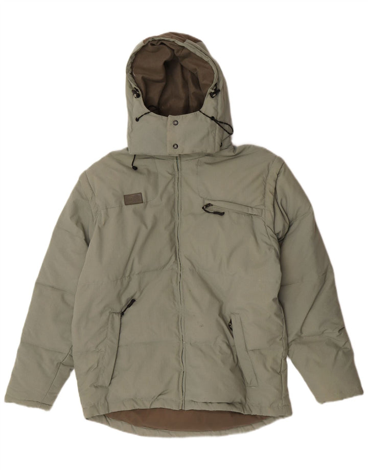 Giacca imbottita con cappuccio da uomo Fila UK 38 verde medio in poliammide