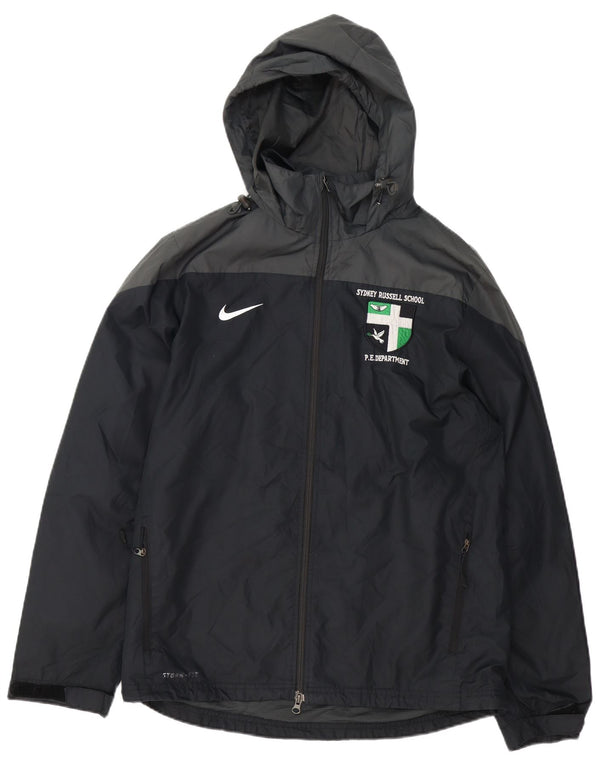 Nike Mens Storm-Fit Graphic Windbreaker Jacket UK 38 Medium Black Polyester