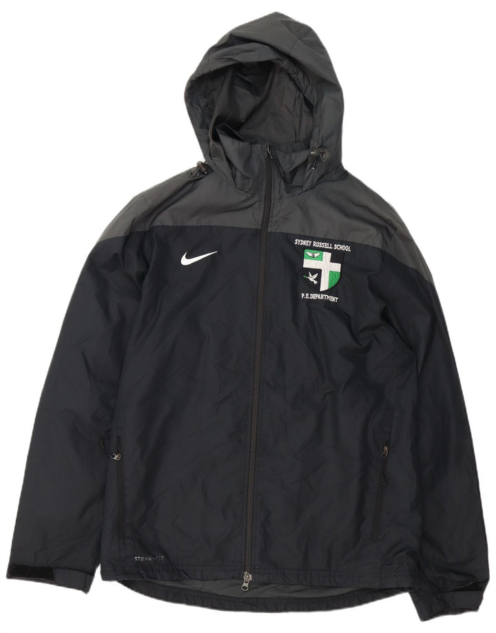 Giacca a vento grafica Nike Storm-Fit da uomo UK 38 medio poliestere nero