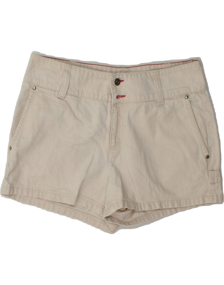 TOMMY HILFIGER Womens Denim Shorts US 8 Medium W30  Off White Cotton Vintage Tommy Hilfiger and Second-Hand Tommy Hilfiger from Messina Hembry 
