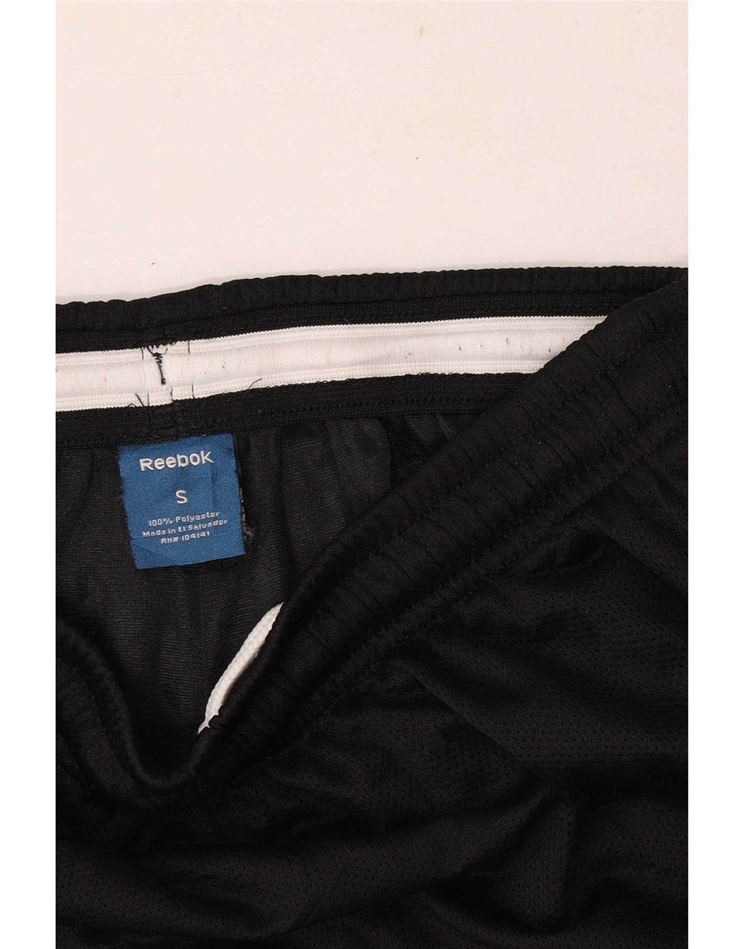 Pantaloncini sportivi Reebok da uomo piccoli neri in poliestere