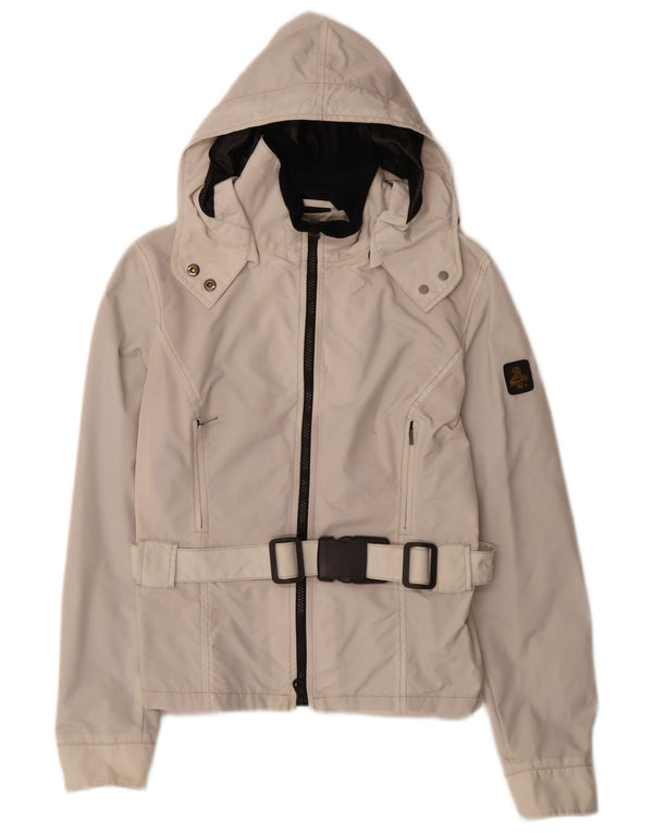 Giacca antipioggia con cappuccio da donna Refrigiwear UK 10 Small Grigio Poliammide