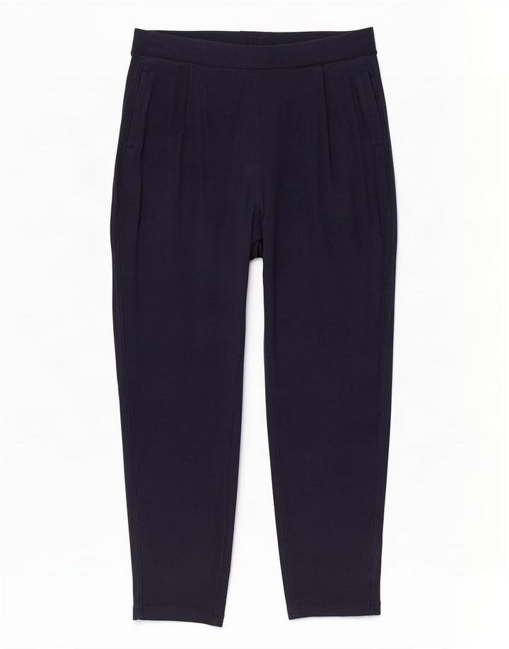 Pantaloni da tuta da donna Marks & Spencer UK 14 Viscosa medio blu navy