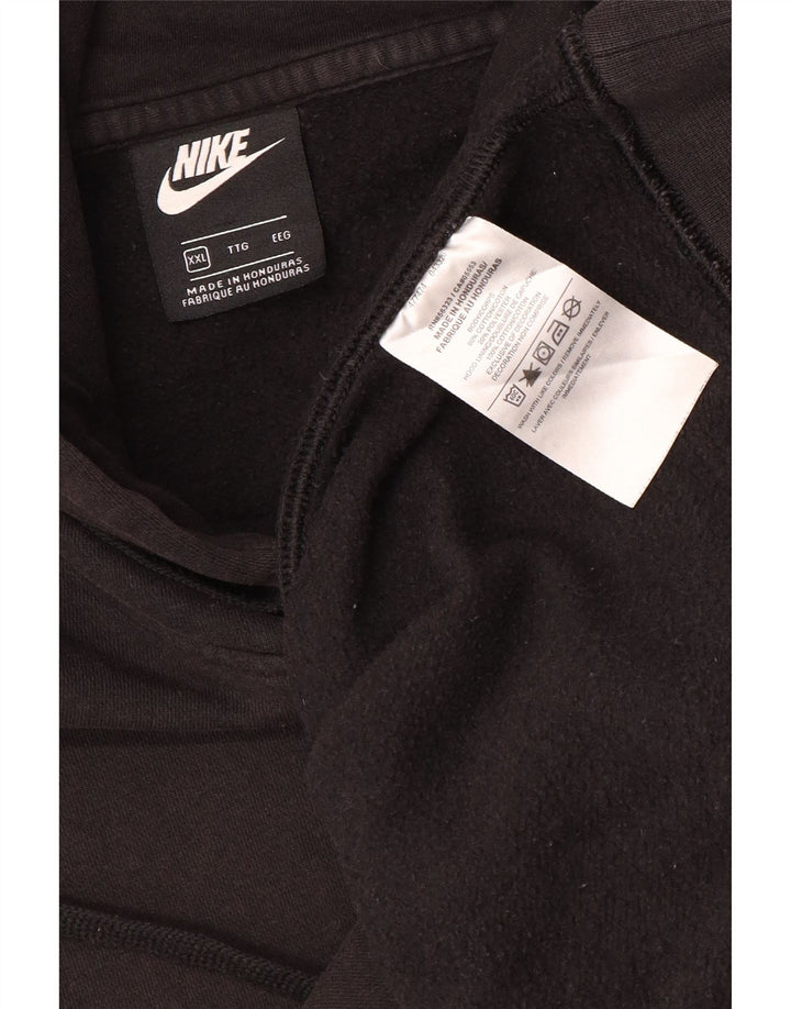 Felpa con cappuccio da uomo Nike 2XL cotone nero